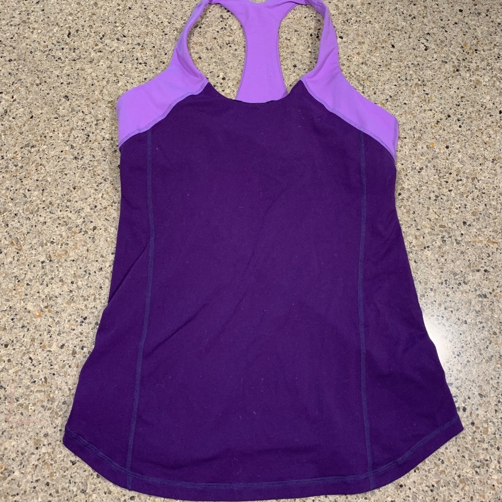 Lululemon tank in two shades of purple- GUC